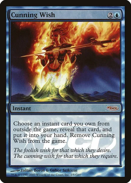 Cunning Wish, Magic card G07 2 — Judge Gift Cards 2007 set