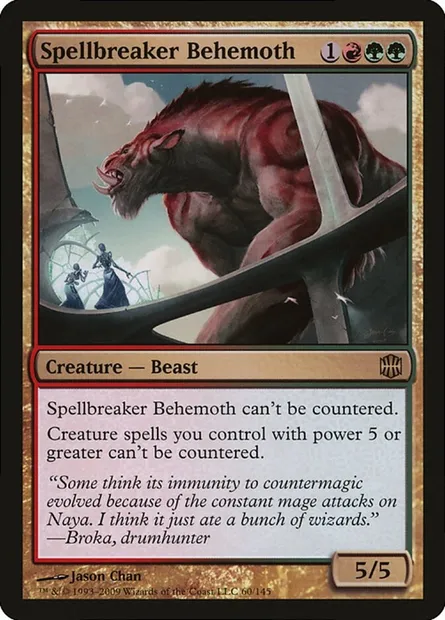 Spellbreaker Behemoth, Magic card P09 60 — Magic Player Rewards 2009 set