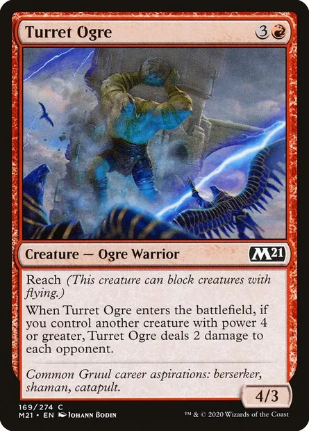 Turret Ogre, Magic card M21 169 — Core Set 2021 set