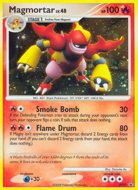 Magmortar, Pokémon card DP 20 — DP Black Star Promos set