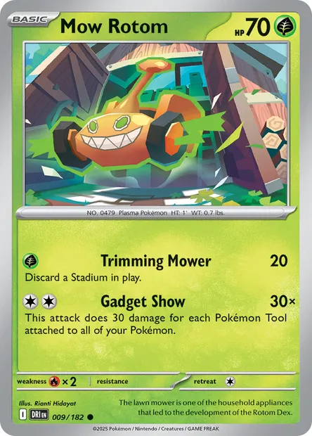 Mow Rotom, Pokémon card DRI 009 — Destined Rivals set