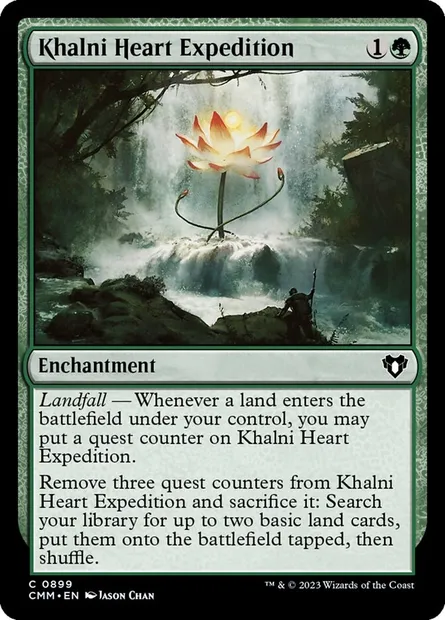 Khalni Heart Expedition, Magic card CMM 899 — Commander Masters set