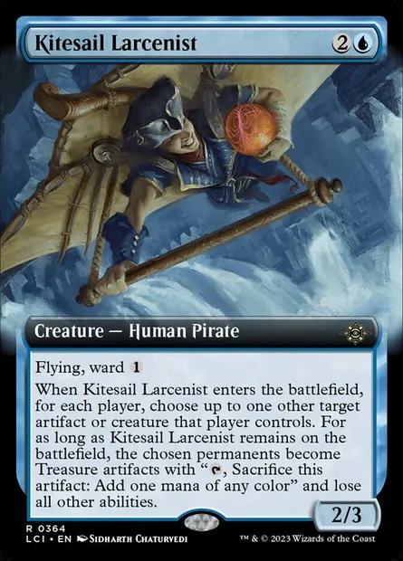 Kitesail Larcenist, Magic card LCI 364 — The Lost Caverns of Ixalan set