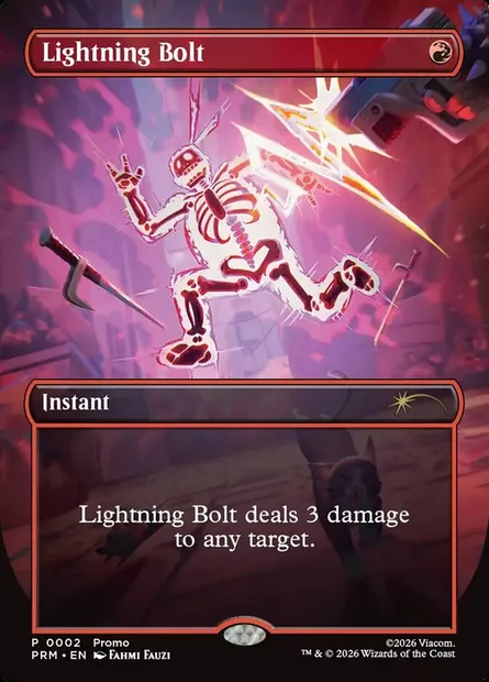 Lightning Bolt, Magic card PW26 5 — Wizards Play Network 2026 set