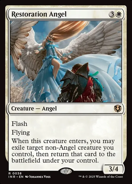 Restoration Angel, Magic card INR 38 — Innistrad Remastered set
