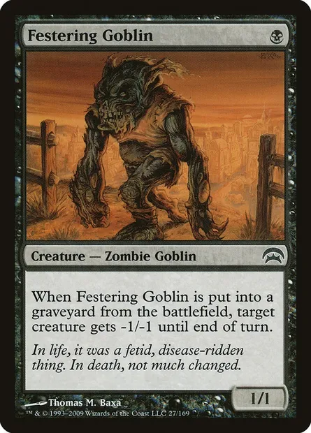 Festering Goblin, Magic card HOP 27 — Planechase set