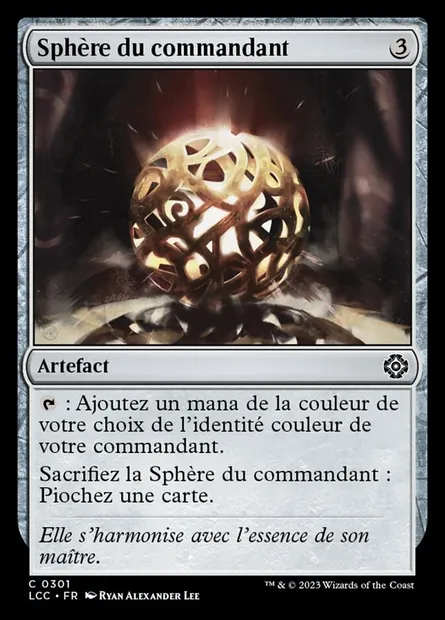 Sphère du commandant, carte Magic LCC 301 — extension The Lost Caverns of Ixalan Commander