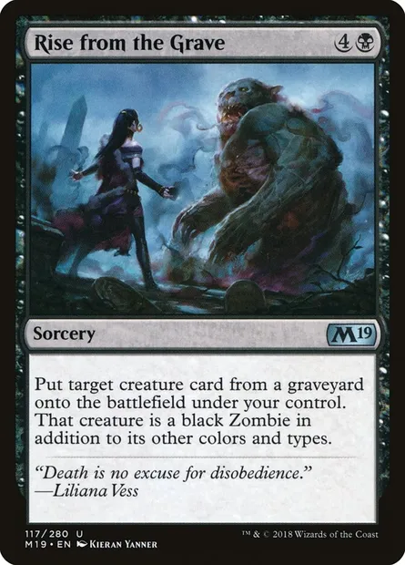 Rise from the Grave, Magic card M19 117 — Core Set 2019 set