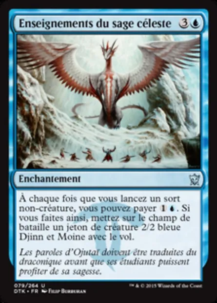 Enseignements du sage céleste, carte Magic DTK 79 — extension Les Dragons de Tarkir