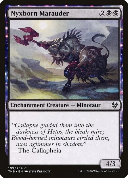 Nyxborn Marauder, Magic card THB 109 — Theros Beyond Death set