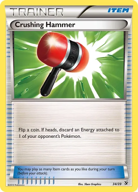 Crushing Hammer, Pokémon card KSS 34 — Kalos Starter Set set