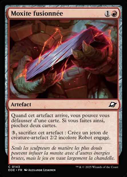 Moxite fusionnée, carte Magic EOE 143 — extension Edge of Eternities