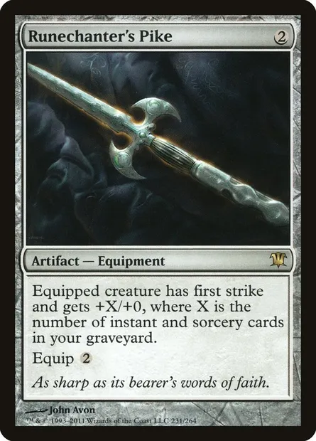 Runechanter's Pike, Magic card ISD 231 — Innistrad set