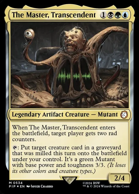 The Master, Transcendent, Magic card PIP 534 — Fallout set