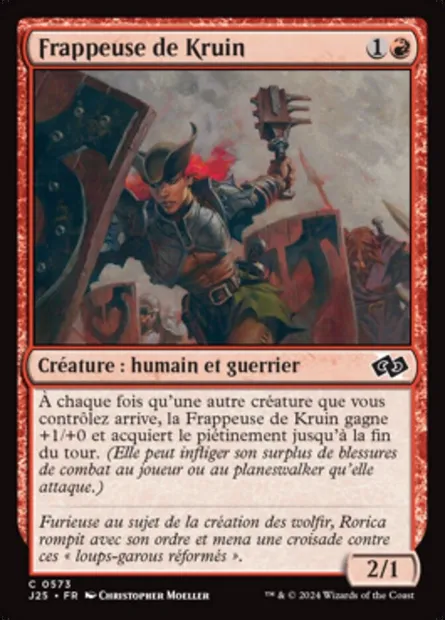 Frappeuse de Kruin, carte Magic J25 573 — extension Foundations Jumpstart