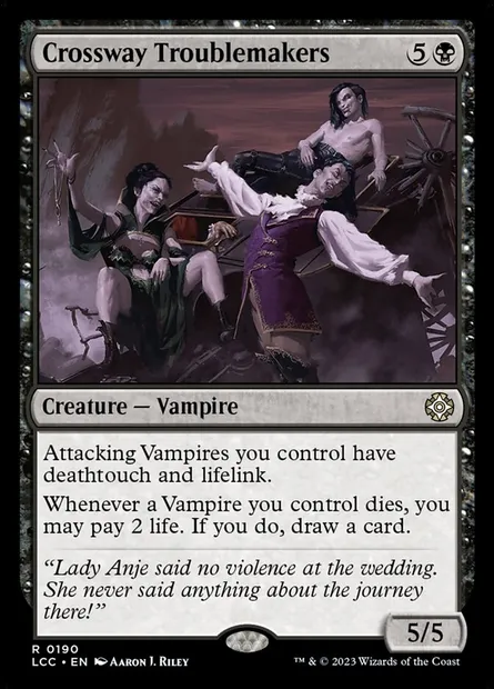 Crossway Troublemakers, Magic card LCC 190 — The Lost Caverns of Ixalan Commander set