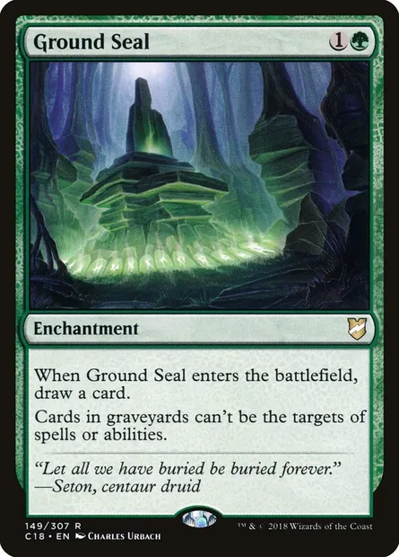 Ground Seal, Magic card C18 149 — Commander 2018 set
