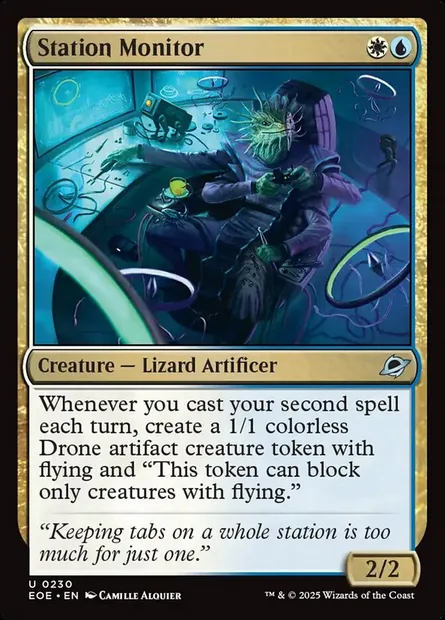 Station Monitor, Magic card EOE 230 — Edge of Eternities set