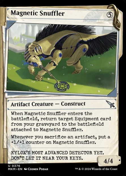 Magnetic Snuffler, Magic card MKM 376 — Murders at Karlov Manor set