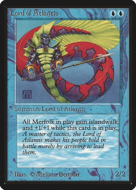 Seigneur de l'Atlantide, carte Magic LEB 63 — extension Limited Edition Beta