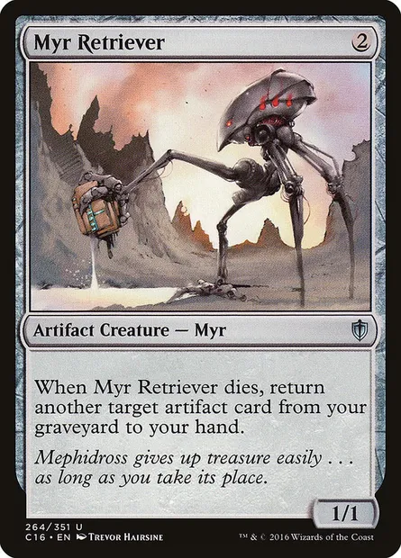 Myr Retriever, Magic card C16 264 — Commander 2016 set