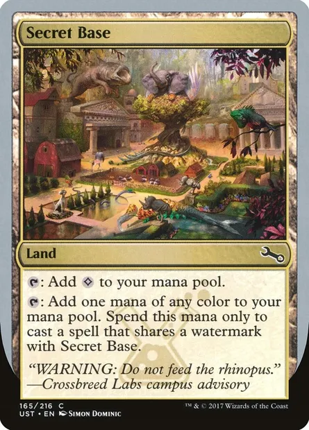 Secret Base, Magic card UST 165e — Unstable set