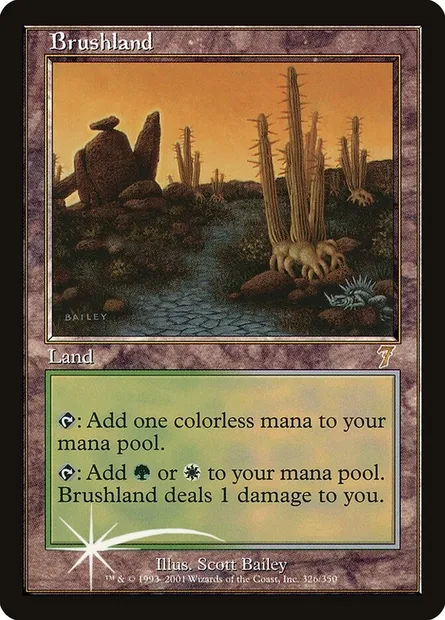 Brushland, Magic card 7ED 326★ — Seventh Edition set