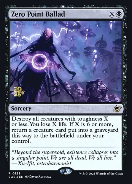 Zero Point Ballad, Magic card PEOE 128s — Edge of Eternities Promos set