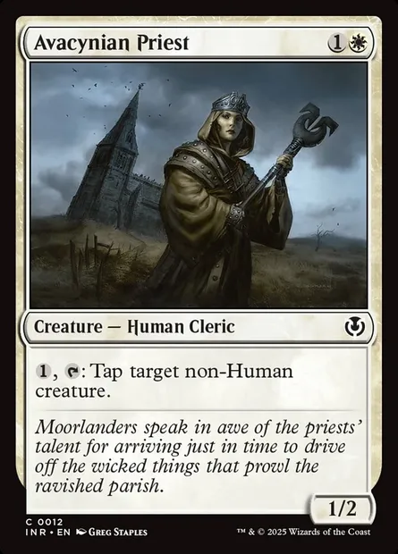 Avacynian Priest, Magic card INR 12 — Innistrad Remastered set