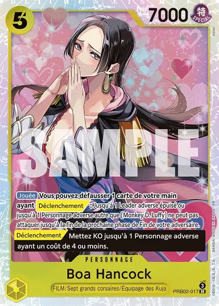 Boa Hancock, carte One Piece PRB02-017 — extension ONE PIECE CARD THE BEST VOL.2