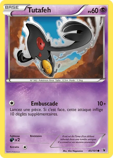 Tutafeh, carte Pokémon NVI 45 — extension Nobles Victoires
