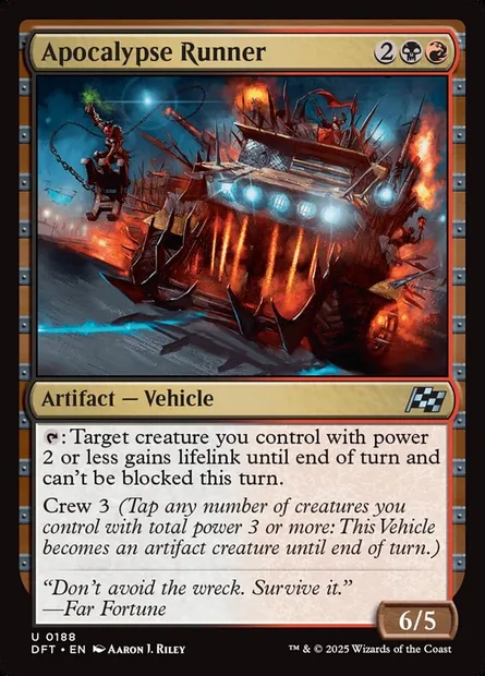 Apocalypse Runner, Magic card DFT 188 — Aetherdrift set