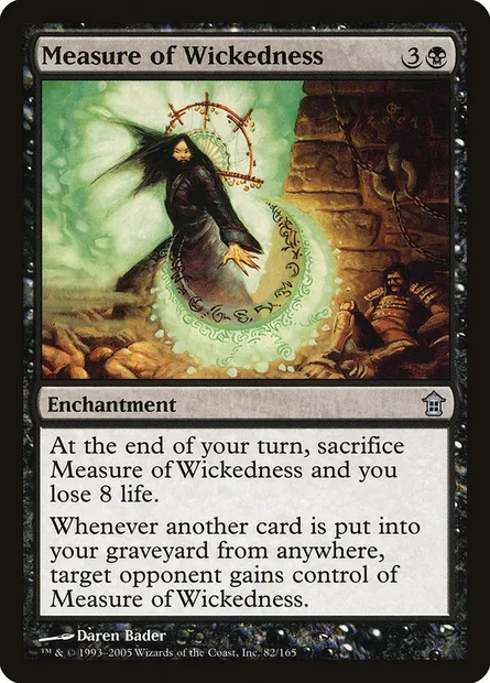 Measure of Wickedness, Magic card SOK 82 — Saviors of Kamigawa set