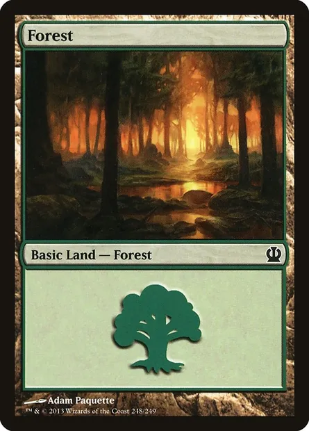 Forest, Magic card THS 248 — Theros set