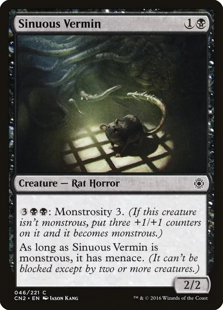 Vermine sinueuse, carte Magic CN2 46 — extension Conspiracy: Take the Crown