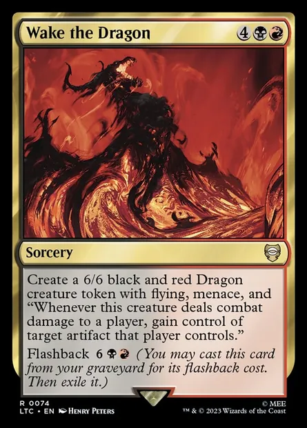 Wake the Dragon, Magic card LTC 74 — Tales of Middle-earth Commander set