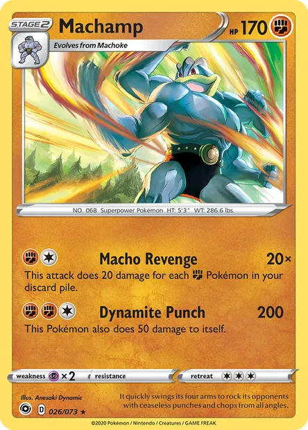Machamp, Pokémon card CPA 26 — Champion's Path set