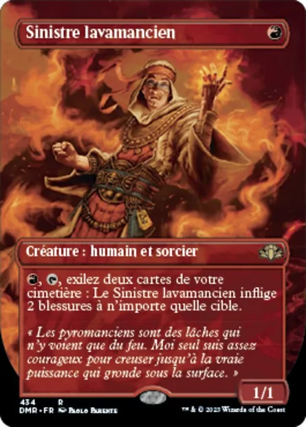 Sinistre lavamancien, carte Magic DMR 434 — extension Dominaria Remastered
