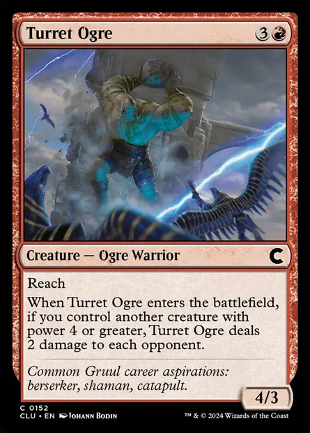 Turret Ogre, Magic card CLU 152 — Ravnica: Clue Edition set