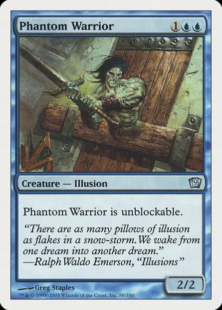 Guerrier fantomatique, carte Magic 9ED 88 — extension Neuvième Edition