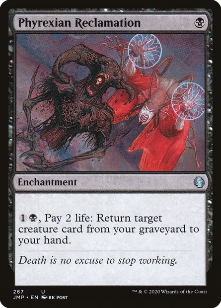 Phyrexian Reclamation, Magic card JMP 267 — Jumpstart set