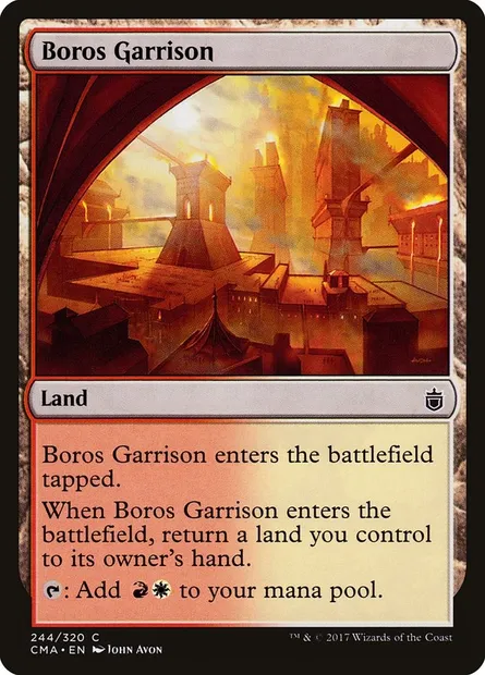 Garnison de Boros, carte Magic CMA 244 — extension Commander Anthology