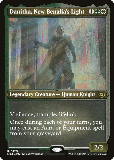 Danitha, New Benalia's Light, Magic card MAT 129 — March of the Machine: The Aftermath set