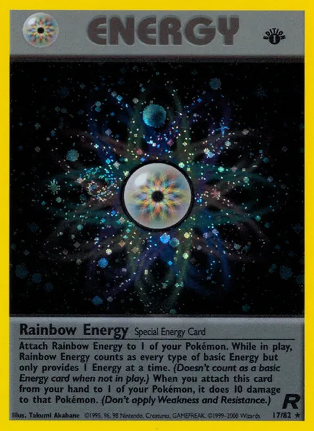 Rainbow Energy, Pokémon card TR 17 — Team Rocket set