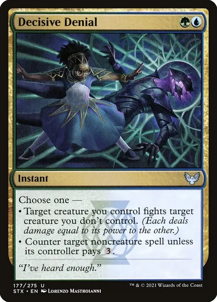 Decisive Denial, Magic card STX 177 — Strixhaven: School of Mages set