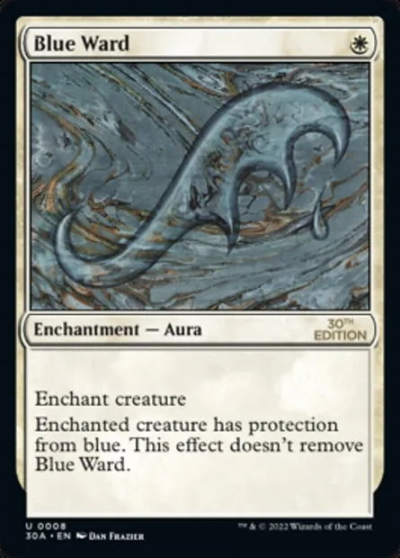 Rune de garde bleue, carte Magic 30A 8 — extension 30th Anniversary Edition