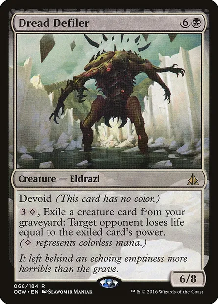 Dread Defiler, Magic card OGW 68 — Oath of the Gatewatch set