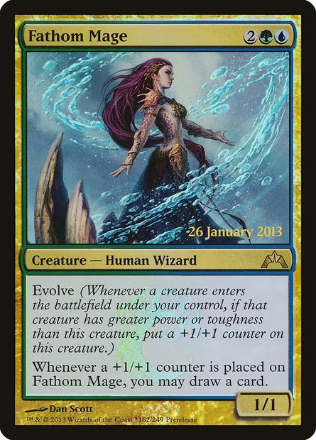 Fathom Mage, Magic card PGTC 162★ — Gatecrash Promos set