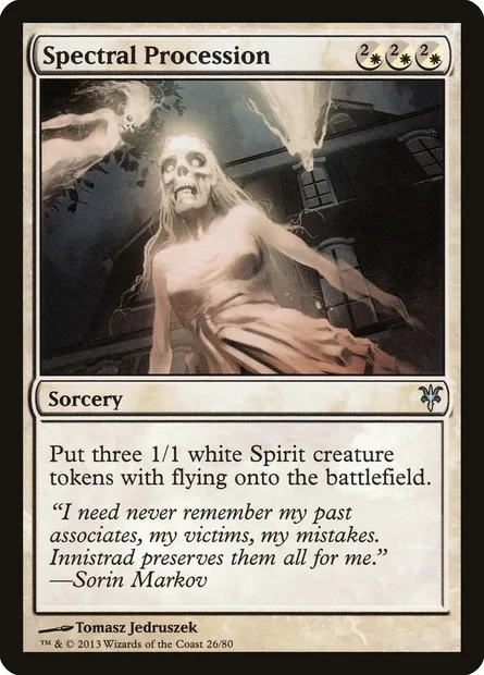 Spectral Procession, Magic card DDK 26 — Duel Decks: Sorin vs. Tibalt set