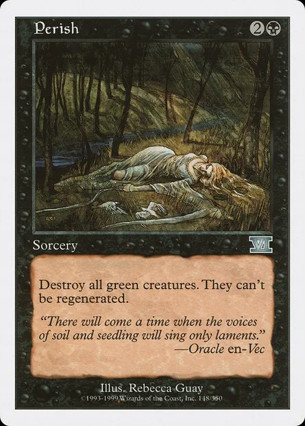 Perish, Magic card 6ED 148 — Classic Sixth Edition set